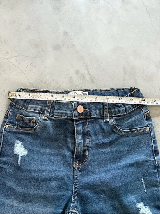 NWOT Jordache Girls Super Skinny Jeans Size 18 Slim Adjustable Waist Blue Denim - Picture 5 of 9